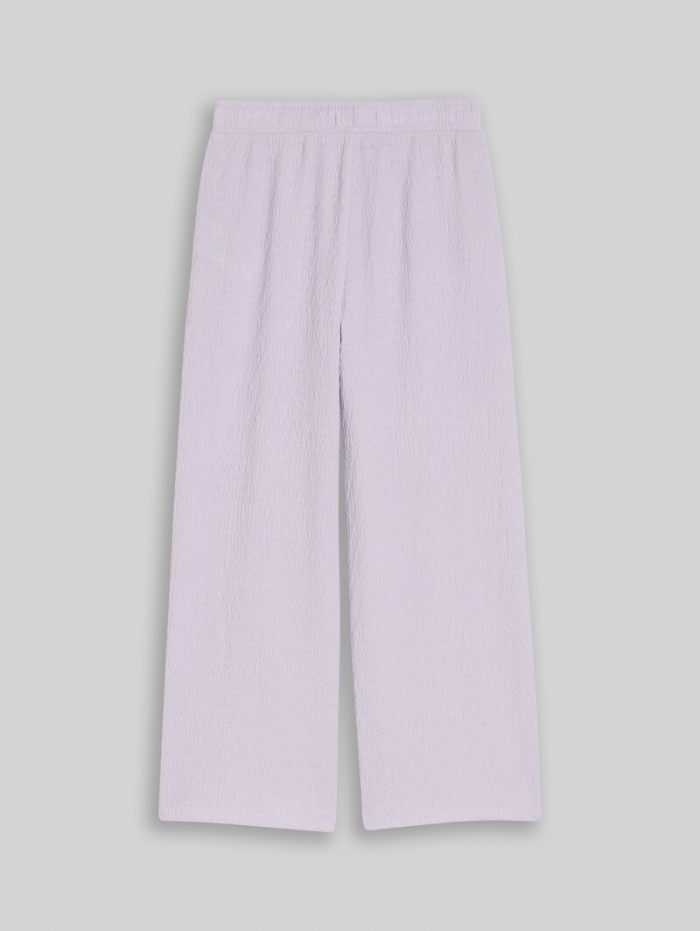 Tom Tailor Wide Leg Hose mit Struktur - Cool Lilac Tom Tailor Wide Leg Hose mit Struktur - Cool Lilac