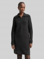 Tom Tailor Mini-Kleid mit Troyer-Kragen - Shale Grey Melange