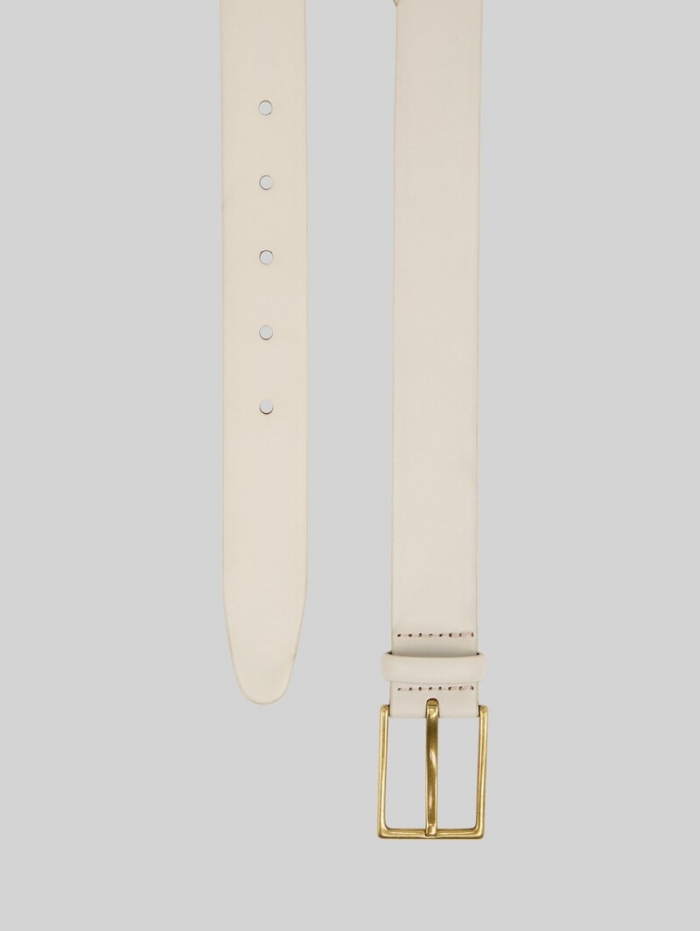 Tom Tailor TTCARA Ledergürtel mit eckiger Dornschließe - Off White Tom Tailor TTCARA Ledergürtel mit eckiger Dornschließe - Off White