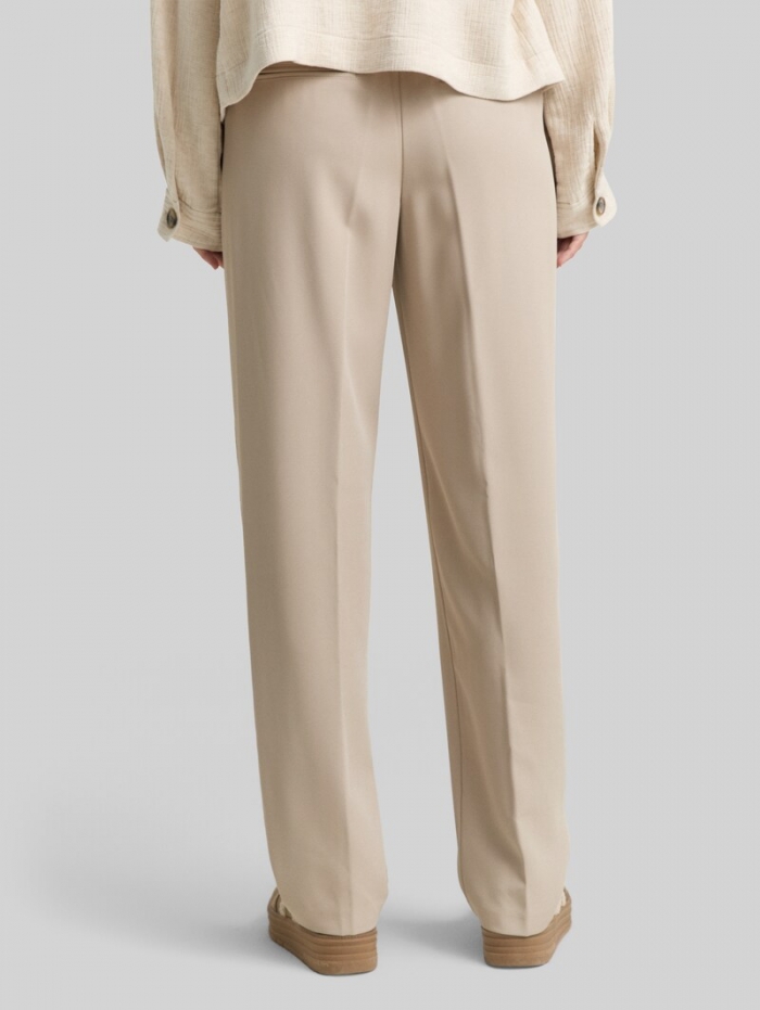 Tom Tailor Loose Straight Hose - Soft Taupe Grey Tom Tailor Loose Straight Hose - Soft Taupe Grey