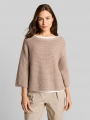 Tom Tailor Loose Fit Strickpullover mit Lochmuster - Soft Taupe Grey Tom Tailor Loose Fit Strickpullover mit Lochmuster - Soft Taupe Grey
