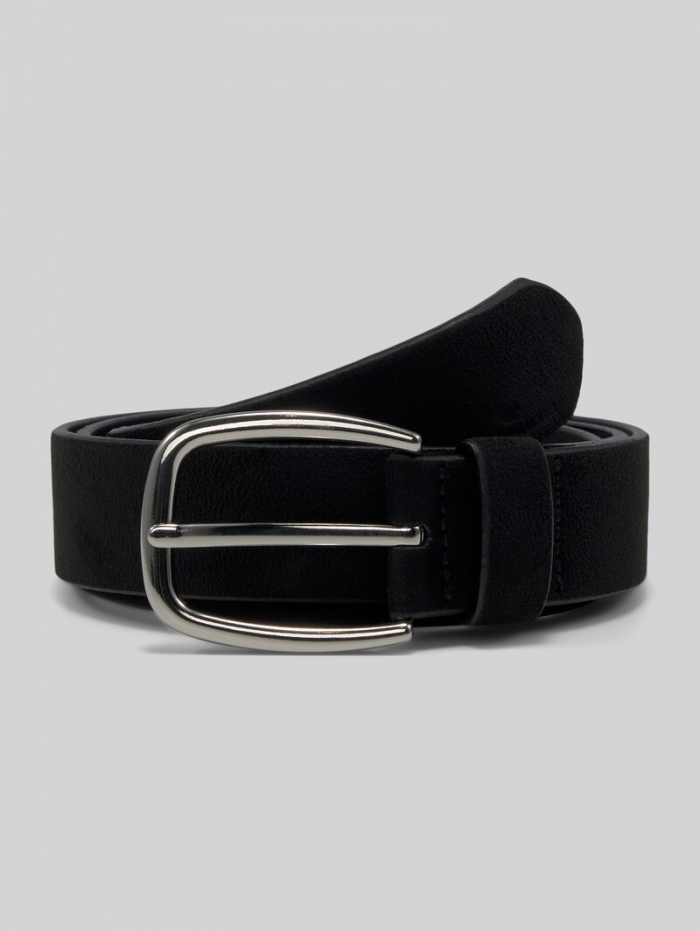 Tom Tailor TTJESSICA Velourledergürtel mit abgerundeter Dornschließe - Black Uni Tom Tailor TTJESSICA Velourledergürtel mit abgerundeter Dornschließe - Black Uni