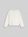 Tom Tailor Cropped Sweatshirt mit Foto-Print - Gardenia White Tom Tailor Cropped Sweatshirt mit Foto-Print - Gardenia White