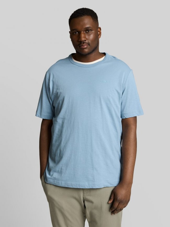 Tom Tailor Plus Size - Basic T-Shirt aus Baumwolle - Mountain Spring Blue Tom Tailor Plus Size - Basic T-Shirt aus Baumwolle - Mountain Spring Blue