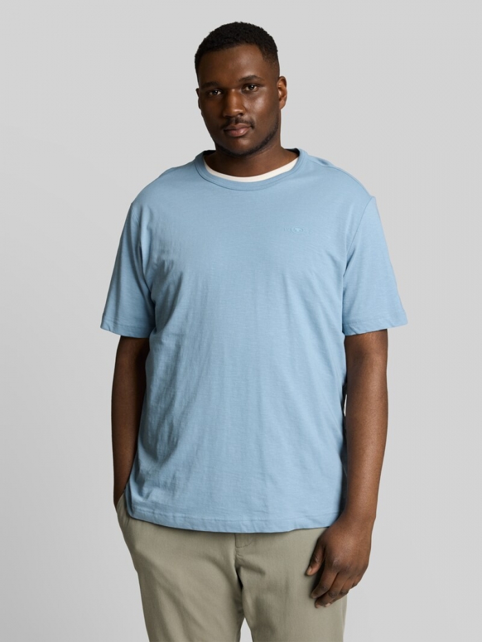 Tom Tailor Plus Size - Basic T-Shirt aus Baumwolle - Mountain Spring Blue Tom Tailor Plus Size - Basic T-Shirt aus Baumwolle - Mountain Spring Blue