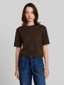 Tom Tailor Lightweight Strickpullover mit Alpaka-Anteil - Cool Dark Brown Melange Tom Tailor Lightweight Strickpullover mit Alpaka-Anteil - Cool Dark Brown Melange