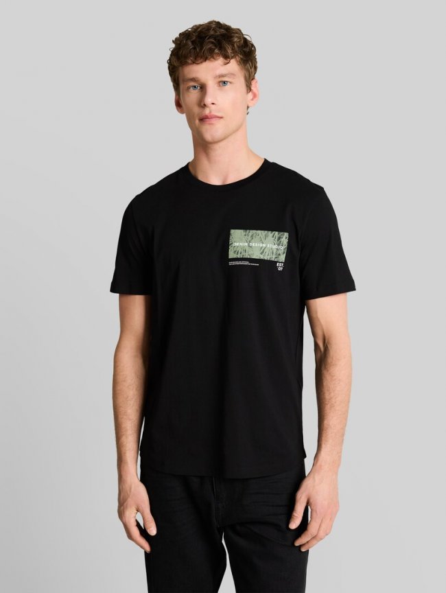Tom Tailor T-Shirt mit Print - Black
