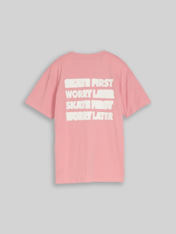 Tom Tailor Oversize T-Shirt mit Rückenprint - Blush Rose Tom Tailor Oversize T-Shirt mit Rückenprint - Blush Rose