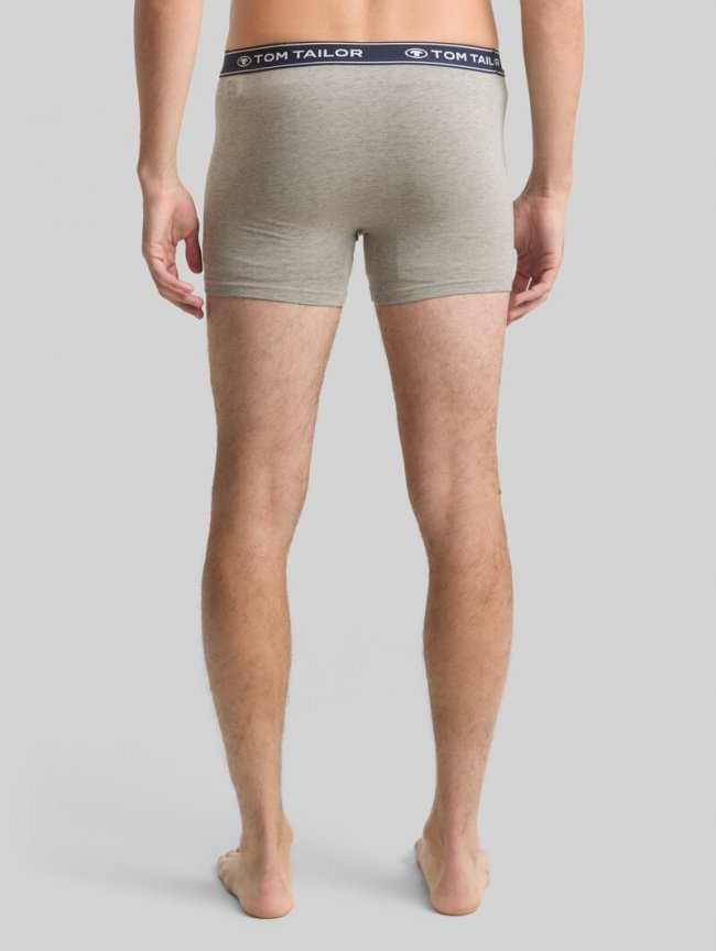 Tom Tailor Mittellange Boxershorts im 3er-Pack - Navy-melange-white Tom Tailor Mittellange Boxershorts im 3er-Pack - Navy-melange-white
