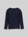 Tom Tailor Langarmshirt mit Rippstruktur - Navy Colorful Heart Tom Tailor Langarmshirt mit Rippstruktur - Navy Colorful Heart