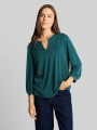Tom Tailor Langarmshirt mit Raffungen - Deep Meadow Green Tom Tailor Langarmshirt mit Raffungen - Deep Meadow Green