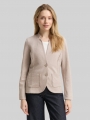 Tom Tailor Slim Fit Blazer mit Ottoman Struktur - Soft Taupe Melange Tom Tailor Slim Fit Blazer mit Ottoman Struktur - Soft Taupe Melange