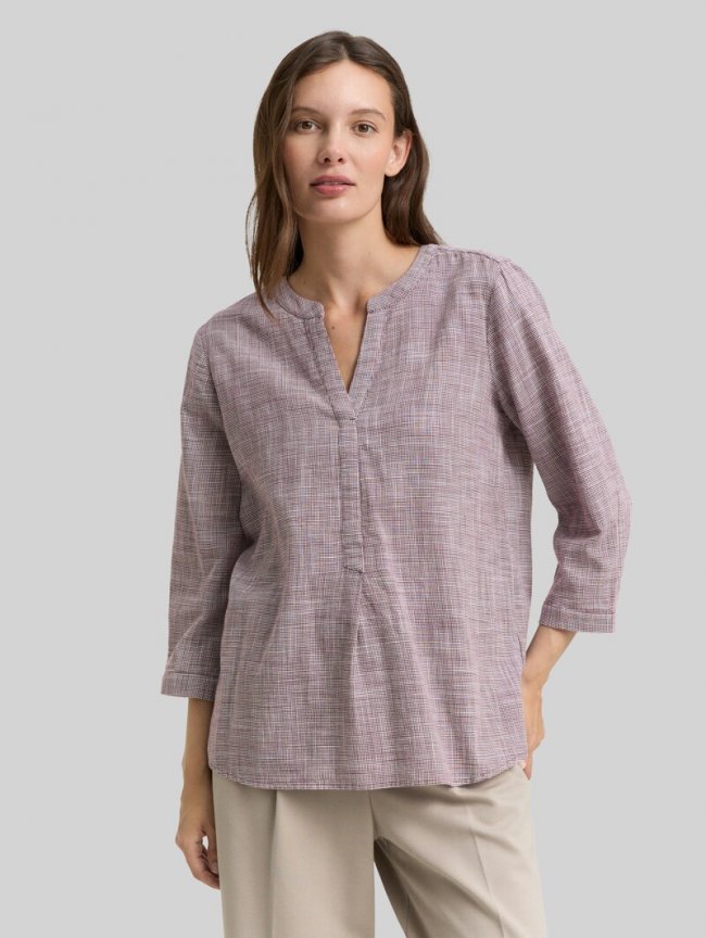 Tom Tailor Bluse aus Baumwolle - Bordeaux Red