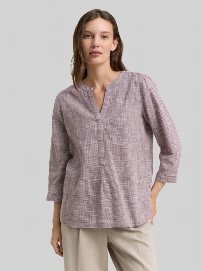 Tom Tailor Bluse aus Baumwolle - Bordeaux Red Tom Tailor Bluse aus Baumwolle - Bordeaux Red