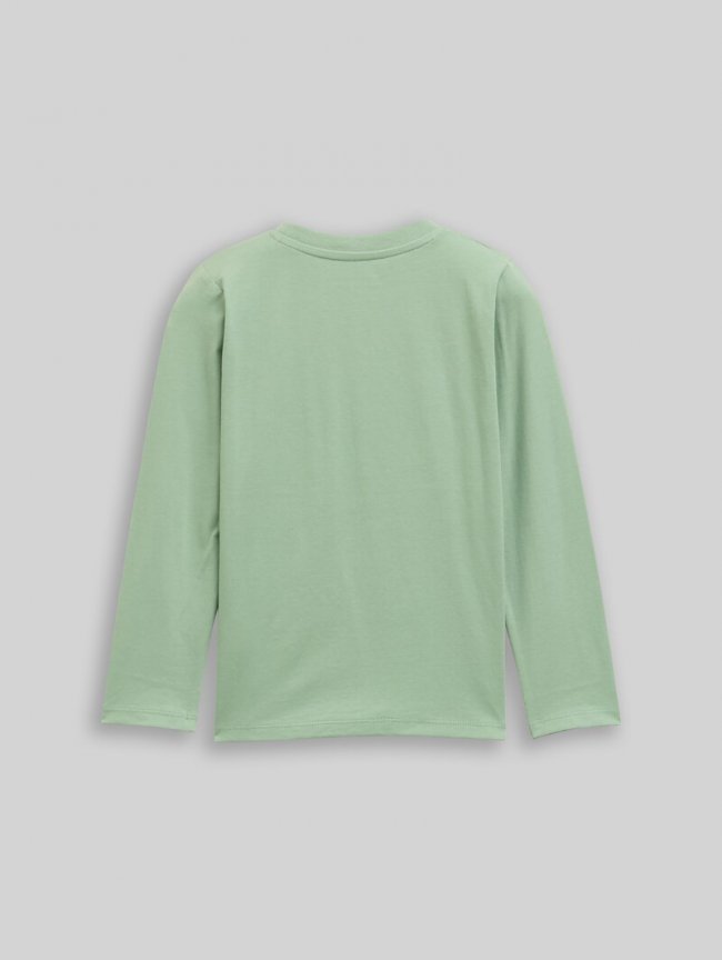Tom Tailor Langarmshirt mit Wendepailletten - Light Mint Green Tom Tailor Langarmshirt mit Wendepailletten - Light Mint Green