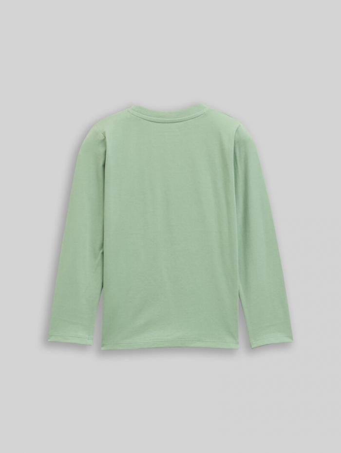 Tom Tailor Langarmshirt mit Wendepailletten - Light Mint Green Tom Tailor Langarmshirt mit Wendepailletten - Light Mint Green