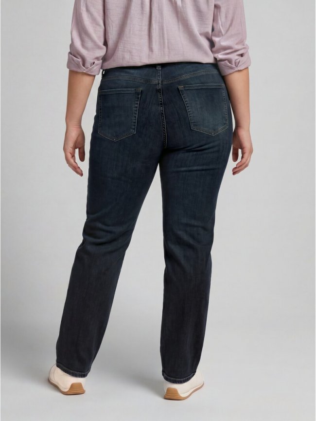 Tom Tailor Plus Size - TTPLUS STRAIGHT Jeans mit Stretch - Black Blue Denim Tom Tailor Plus Size - TTPLUS STRAIGHT Jeans mit Stretch - Black Blue Denim