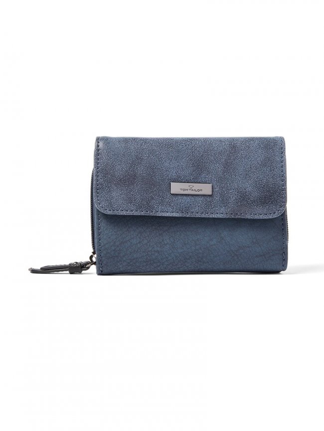 Tom Tailor TTELIN Portemonnaie mit Logo-Applikation - Blue Tom Tailor TTELIN Portemonnaie mit Logo-Applikation - Blue