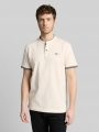 Tom Tailor Poloshirt mit Stehkragen - Gardenia White Tom Tailor Poloshirt mit Stehkragen - Gardenia White