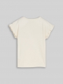 Tom Tailor T-Shirt mit Tüll-Detail - Wool White