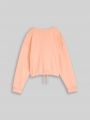 Tom Tailor Cropped Sweatshirt mit Bindeschleife - Peach Bloom Tom Tailor Cropped Sweatshirt mit Bindeschleife - Peach Bloom