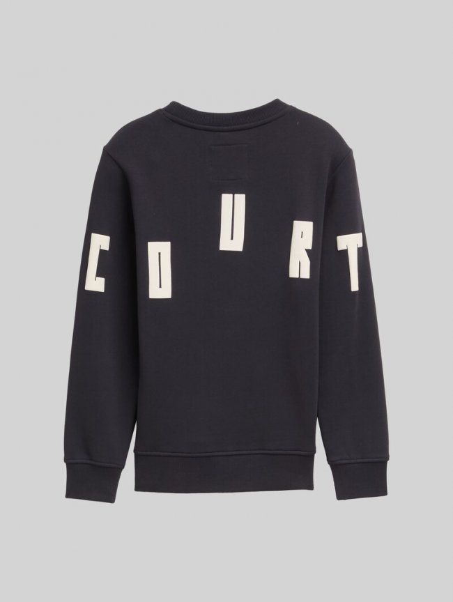 Tom Tailor Sweatshirt mit Print - Coal Grey Tom Tailor Sweatshirt mit Print - Coal Grey