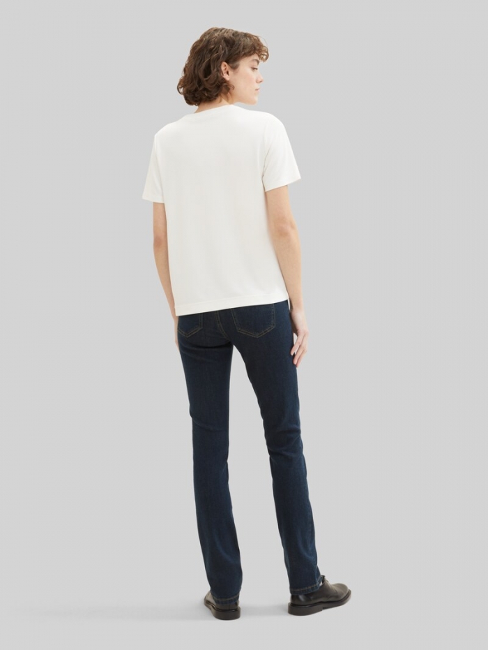 Tom Tailor TTALEXA STRAIGHT Jeans - Clean Rinsed Blue Denim Tom Tailor TTALEXA STRAIGHT Jeans - Clean Rinsed Blue Denim