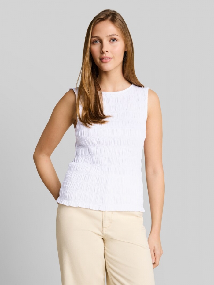 Tom Tailor Smock Top mit Stretch - White Tom Tailor Smock Top mit Stretch - White