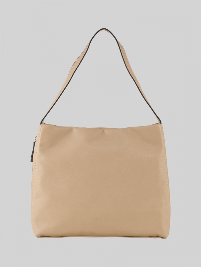 Tom Tailor TTYUMA M Beuteltasche mit Logo-Prägung - Taupe / Taupe