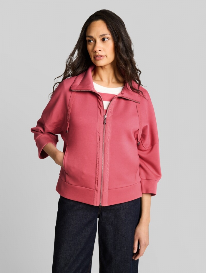 Tom Tailor Boxy Fit Scuba Sweatjacke - Cozy Pink Tom Tailor Boxy Fit Scuba Sweatjacke - Cozy Pink