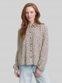 Tom Tailor Hemdbluse mit Muster - Beige Black Dotted Print Tom Tailor Hemdbluse mit Muster - Beige Black Dotted Print