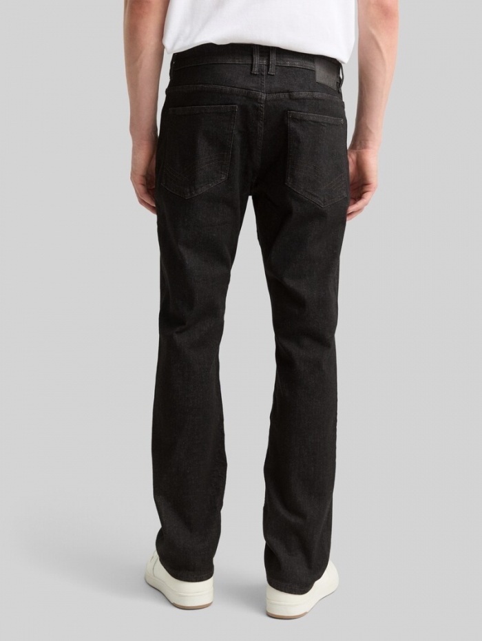 Tom Tailor TTMARVIN STRAIGHT Jeans mit Superstretch - Clean Rinsed Black Denim Tom Tailor TTMARVIN STRAIGHT Jeans mit Superstretch - Clean Rinsed Black Denim