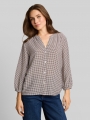 Tom Tailor Bluse mit Muster - Small Brown Dot Print Tom Tailor Bluse mit Muster - Small Brown Dot Print