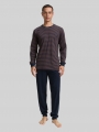 Tom Tailor Pyjama-Set mit Streifenmuster - Brown-dark-ringlet Tom Tailor Pyjama-Set mit Streifenmuster - Brown-dark-ringlet