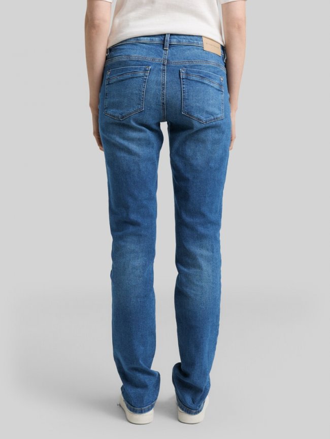 Tom Tailor TTLIVA STRAIGHT Jeans mit Stretch - Clean Mid Stone Blue Denim Tom Tailor TTLIVA STRAIGHT Jeans mit Stretch - Clean Mid Stone Blue Denim