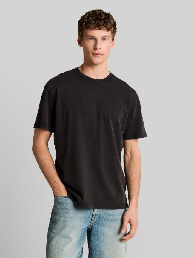 Tom Tailor Relaxed Fit T-Shirt aus Baumwolle - Black Tom Tailor Relaxed Fit T-Shirt aus Baumwolle - Black