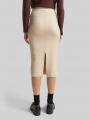 Tom Tailor Midi-Rock mit Schlitz - Sand Stone Beige Melange Tom Tailor Midi-Rock mit Schlitz - Sand Stone Beige Melange