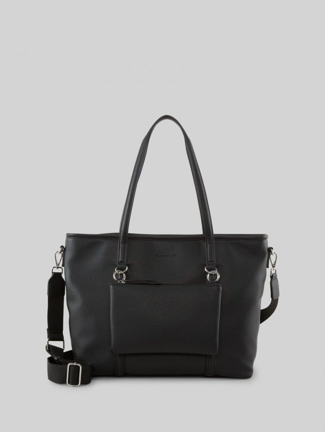 Tom Tailor TTJAMILA L Shopper mit 2-in-1-Funktion - Schwarz / Black Tom Tailor TTJAMILA L Shopper mit 2-in-1-Funktion - Schwarz / Black
