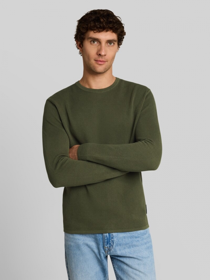 Tom Tailor Strickpullover aus Baumwolle - Urban Olive Green Tom Tailor Strickpullover aus Baumwolle - Urban Olive Green