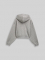 Tom Tailor Cropped Hoodie Sweatjacke in Glitzer-Optik - Grey Melange With Glitter Tom Tailor Cropped Hoodie Sweatjacke in Glitzer-Optik - Grey Melange With Glitter