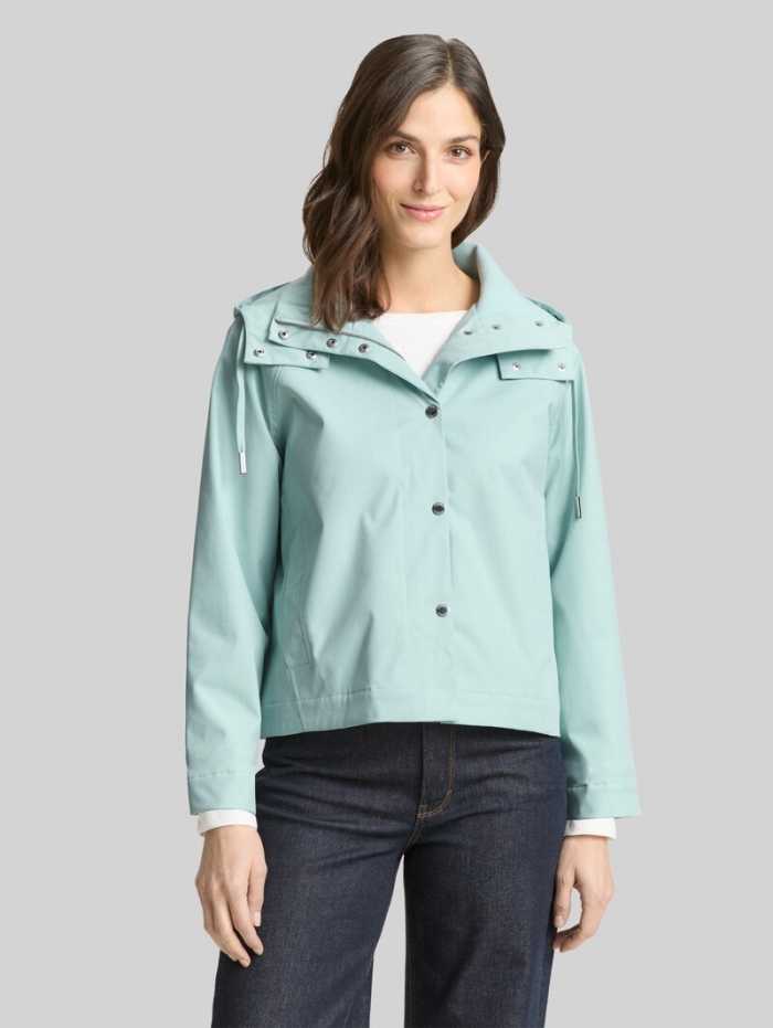 Tom Tailor Ultralight Short Parka aus wasserabweisendem Material - Blue Haze Tom Tailor Ultralight Short Parka aus wasserabweisendem Material - Blue Haze