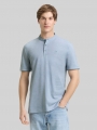 Tom Tailor Piqué Poloshirt mit Stehkragen - Citadel Blue Two Tone Pique Tom Tailor Piqué Poloshirt mit Stehkragen - Citadel Blue Two Tone Pique