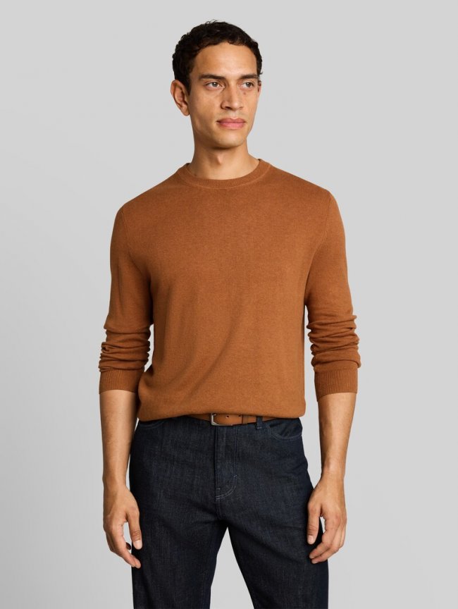 Tom Tailor Strickpullover mit Kaschmir-Anteil - Camel Brown Melange Tom Tailor Strickpullover mit Kaschmir-Anteil - Camel Brown Melange
