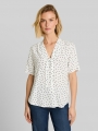 Tom Tailor Bluse mit Punktemuster - White Small Dot Design Tom Tailor Bluse mit Punktemuster - White Small Dot Design