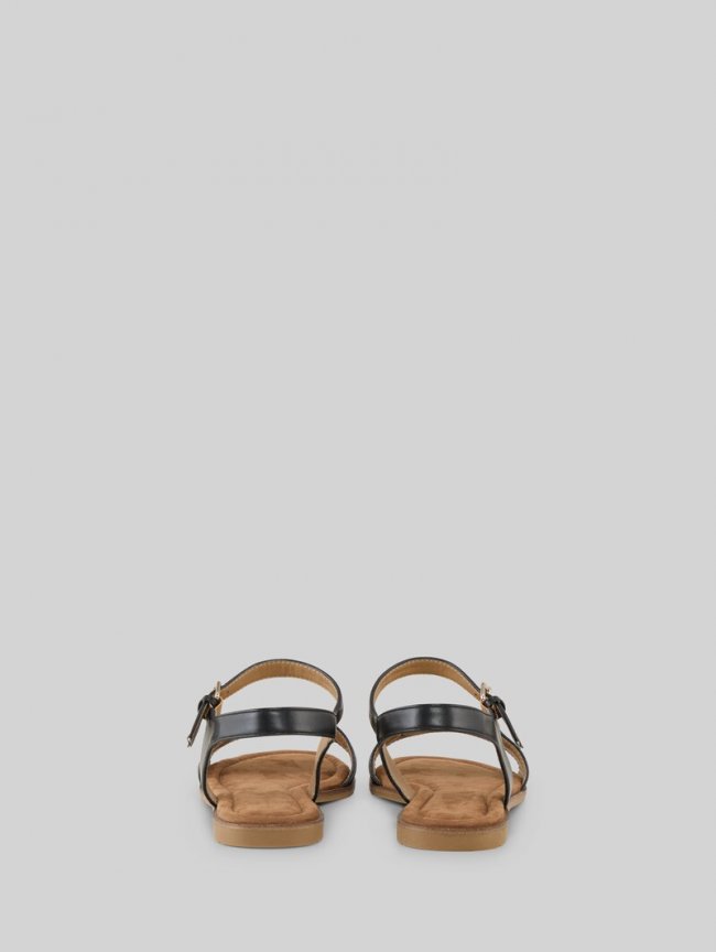 Tom Tailor Flache Sandalen mit weicher Sohle - Black Tom Tailor Flache Sandalen mit weicher Sohle - Black