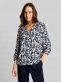 Tom Tailor Bluse aus Viskose - Blue Ginkgo Minimal Tom Tailor Bluse aus Viskose - Blue Ginkgo Minimal