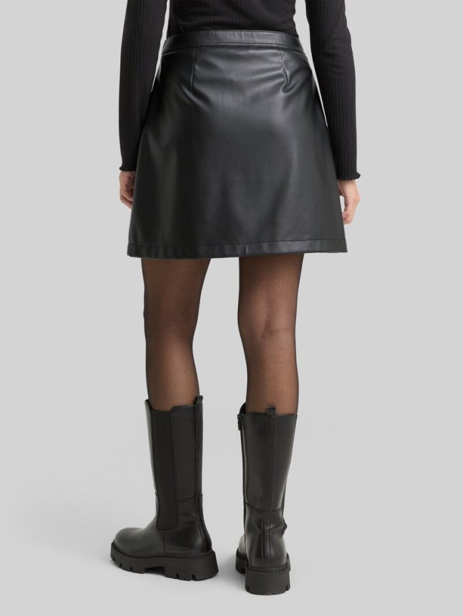 Tom Tailor Mini-Rock in Leder-Optik - Deep Black Tom Tailor Mini-Rock in Leder-Optik - Deep Black