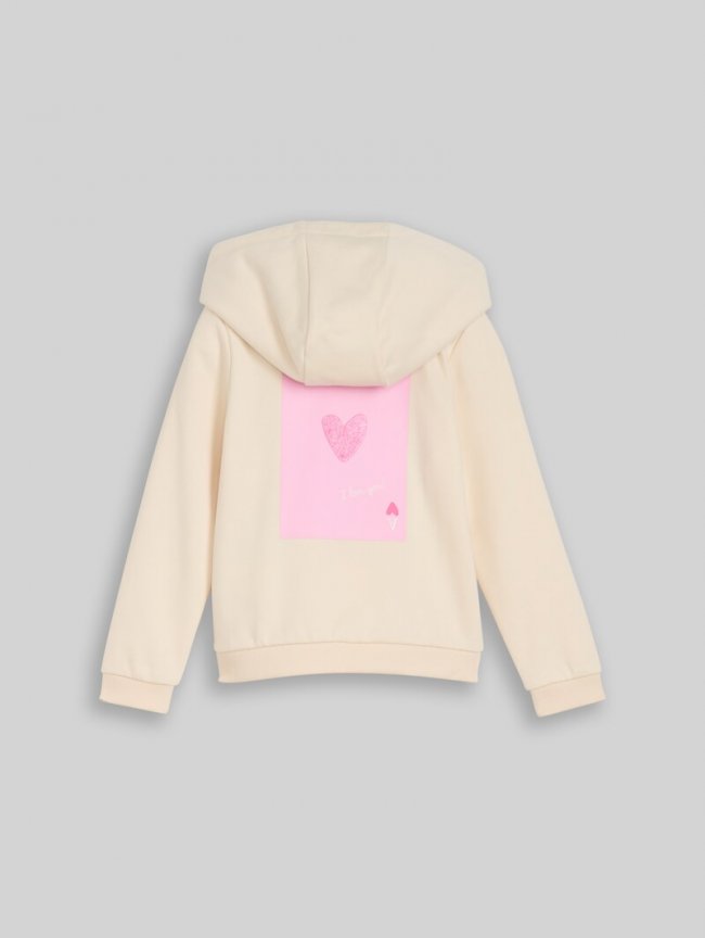 Tom Tailor Hoodie Sweatshirt mit Rückenprint - Light Almond Tom Tailor Hoodie Sweatshirt mit Rückenprint - Light Almond