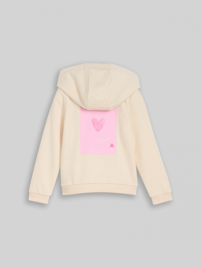 Tom Tailor Hoodie Sweatshirt mit Rückenprint - Light Almond Tom Tailor Hoodie Sweatshirt mit Rückenprint - Light Almond