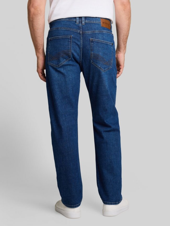 Tom Tailor TTMORRIS RELAXED Jeans - Dark Stone Bright Blue Denim Tom Tailor TTMORRIS RELAXED Jeans - Dark Stone Bright Blue Denim